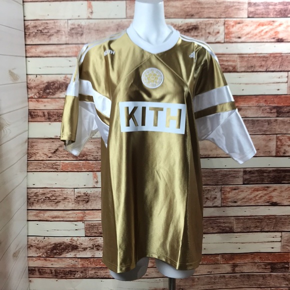 KITH x Adidas Gold Soccer Match Jersey DQ3487 KITH x Adidas Gold Soccer Match Jersey DQ3487